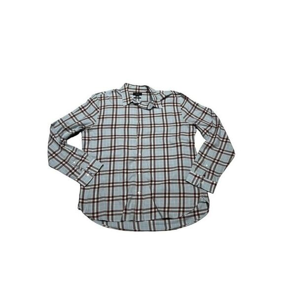 Vince Mens Classic Fit Cotton Plaid Button Down Shirt Multicolor Size XL - Picture 1 of 6
